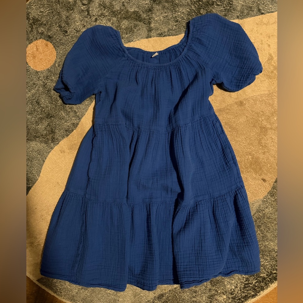 Old Navy Gauzy Blue Kids Dress